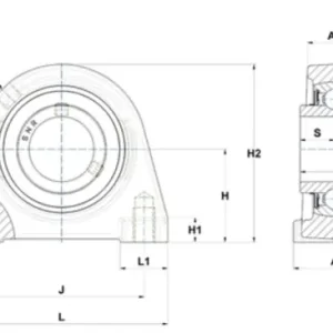 Zespół z oprawą żeliwną UCPAE.205 SNR Niska cena